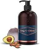 King C. Gillette Bartshampoo für Männer mit Kokoswasser, Arganöl und Avocadoöl für ideale...