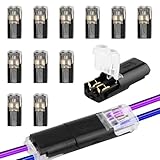 banjiabb 12 Stück Kabelverbinder Wasserdicht,Steckverbinder 12v,Steckverbinder 2...