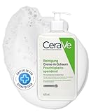 CeraVe Creme-zu-Schaum Reinigung, Feuchtigkeitsspendende Reinigungscreme, Für normale bis trockene...