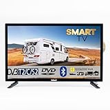 Gelhard GTV2756 27' LED Smart TV WebOS mit DVD und Bluetooth DVB-S2/C/T2 für 12V u. 230Volt WLAN...