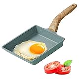 KIPIDA Tamagoyaki Pfanne 20cm, Japanische Omelettpfanne, Japanische Eierpfanne, Tragbare...