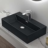 Mai & Mai Waschbecken keramik Aufsatzwaschbecken Hängewaschbecken Waschtisch mit Nano-Bechichtung...