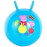 John Hüpfball für Kinder Hopper Ball Kanguro Peppa Pig blau 45 cm