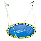 HUDORA Nestschaukel Alu 120 - Hochwertige Indoor & Outdoor Korbschaukel - Hängeschaukel mit 120 cm...