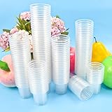 SLTAXAR 300 Stück Schnapsgläser Plastik Schnapsbecher 2cl/ 20ml Shotgläser Plastik Stamperl 2cl...