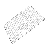 TINEASUR Edelstahl Grillrost 26x44 Cm Mehrzweck Drahtgeflecht Mit Löchern Zum Kochen Backen Und...