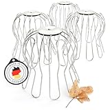 greate 4x Dachrinnen Laubschutz Verzinkt 87 bis 100mm einstellbar - Fallrohrschutz als Regenrinnen...