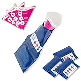 Pippi Lissi Notfall Einweg-Toilette für Frauen und Männer - 3er Pack - Hygienische Taschen-WC...
