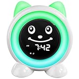 I·CODE Kinderwecker, Schlaftrainer Kinder mit Nachtlicht,Kinder Lichtwecker für Kleinkinder,Lernen...