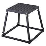 VEVOR Plyometrische Sprungbox, 458 mm Plyo-Box, Plyometrische Plattform Plyobox Schwarz, rutschfeste...