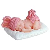 Seifenprofis Silikonform Baby 3D schlafend liegend Schokoladenform Backform Fondant Tortendeko...