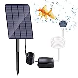 Solar Sauerstoffpumpe, GuKKK 2W Solar Teichbelüfter, Solar Luftpumpe Aquarium Oxygenator,...