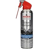 NIGRIN HyBrid Silikon-Gleitspray, kunststoffverträgliches, flüssiges Profi-Werkzeug, 500 ml