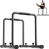 Yoleo Verstellbare Dip Barren – 500 kg Dip-Station, tragbar, funktional, Fitness-Bar mit...