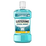 Listerine Mundspülung antibakteriell, Cool Mint, Mundwasser mit ätherischen Ölen und intensivem...