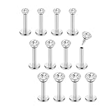 Chriscoco 16G 12Pcs Helix Piercings Chirurgenstahl piercing ohr conch piercing Nasenpiercing Tragus...