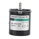 Synchronmotor 28 W AC220 V 2,5 20 30 110 U/min Metallgetriebe, Großes Drehmoment für...