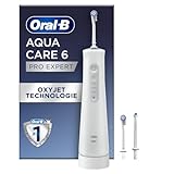 Oral-B AquaCare 6 Kabellose Munddusche, 3 Ersatzdüsen, Zahnzwischenraumreiniger, sanfte...