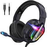 Fachixy FC200 Gaming Headset für PS4, PS5, PC, Xbox, Nintendo Switch, Gaming Headset mit Kabel und...