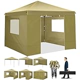 25,4 x 25,4 cm Pop-Up-Zelt mit 4 abnehmbaren Seitenwänden, wasserdicht, kommerzielle...