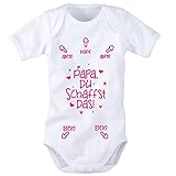 Babybody mit Aufdruck: PAPA DU SCHAFFST DAS! (62/68 Pink) BB024