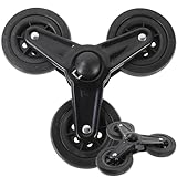 Tofficu Ersatzräder für Einkaufstrolley Treppenkletterer Dreieckige Edelstahl Wasserfeste Caster...