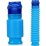 CUNQN Urinflasche Mini Urinal 750ML Schrumpfbares Urinal Mobile Toilette für Camping Auto Reisen...