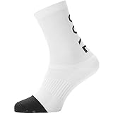 GORE WEAR Unisex M Brand Socken Mittellang' Socks, White/Black, 44/46 EU