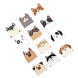 12x/Set Cute Animal Note Pad Cartoon Dogs Sticky Note Funny Small Sticky Pad Adhesive Sticky Memos...