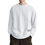 Sweatshirts für Herren, bequem, Thermo-Langarm-Unterhemden, einfarbig, verdickt, gestreift,...