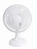 Salco Tischventilator STV-160, Table-Fan, Air-Cooler, Lüfter, 15 Watt, weiß, kompakt, ⌀15cm, 2...