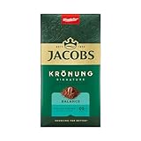 Jacobs Filterkaffee Krönung Balance, mittlere Röstung, Kaffee gemahlen, geröstet in Deutschland,...