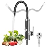 Wasserhahn mit Durchlauferhitzer Küche, Touch Einstellbare Temperatur, 230V 3000W Sofortiger Warm...