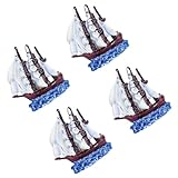 Guaber Fischtanks Schiffswrack Künstliche Segelboote Handwerk Simulation Landschaft Segelboote...