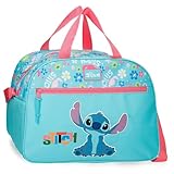 Joumma Disney Aloha Stitch Reisetasche, Blau, 40 x 28 x 22 cm, Polyester
