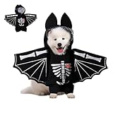 Hundekostüm Halloween,ESYFOR Halloween Kostüm Hund Verstellbarer Langlebig Bequem Skelett Haustier...