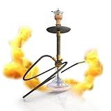 RMAN Shisha Set Aluminium Wasserpfeife 66cm Hookah Komplettset inkl. Tonkopf Kopfadapter mit 18/8...