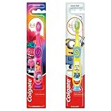 Colgate Zahnbürste Smiles für Kinder 2-6 Jahre, extra sanft, 1 Stück - Handzahnbürste mit...