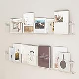 Transparenter Acryl-Wandhalter für Broschüren, 1, 2, 3 Etagen, Zeitschriftenständer für...