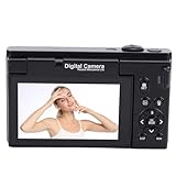 Asixxsix 4K-Digitalkamera, Spiegellose 75-MP-WLAN-Reisekamera mit 3,0-Zoll-Klappbildschirm und...