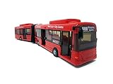 PLAYJOCS GT-6258 Gelenkbus/Stadtbus/Linienbus, 41cm Miniaturmodell Modellauto