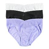 hanky panky EcoRX Vkini Panties für Damen, Sweet Lavender Lila/Schwarz/Weiß, S