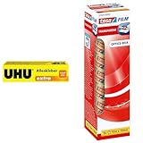 UHU Alleskleber Extra Tube, Gel-Form für extra starkes und tropffreies Kleben, 125 g & tesafilm...