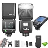 Godox V480 F v480-F TTL Blitz für Fuji-Kameras mit Xproii-F-Flash-Auslöser, GN50 1/8000 HSS,...