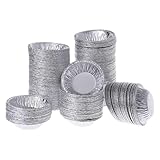 Dcfbkl Einweg-Backform aus Aluminiumfolie, für Cupcakes, 250 Stück