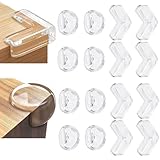 16 Stück Eckenschutz Baby Kantenschutz, klar Eckenschutz Silikon Kantenschutz Selbstklebend...