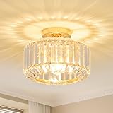Stepeak Gold Deckenlampe Wohnzimmer, Kristall Deckenleuchte Wohnzimmer, Deckenlampe Schlafzimmer mit...