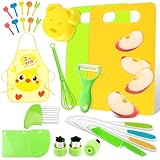 VMUTGA Kindermesser - 27 Teiliges Kinder Sicherheit Küchenmesser Set zum Schneiden Kochen mit...