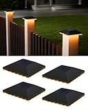 JACKYLED Solar Pfostenkappe 7x7 8x8 9x9 10x10, Solar Pfostenkappen IP65 Wasserdichte für...