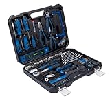 Scheppach Werkzeugkoffer WZK120 | 97-teiliges Werkzeugset in stabilem Kunststoffkoffer | Werkzeuge...